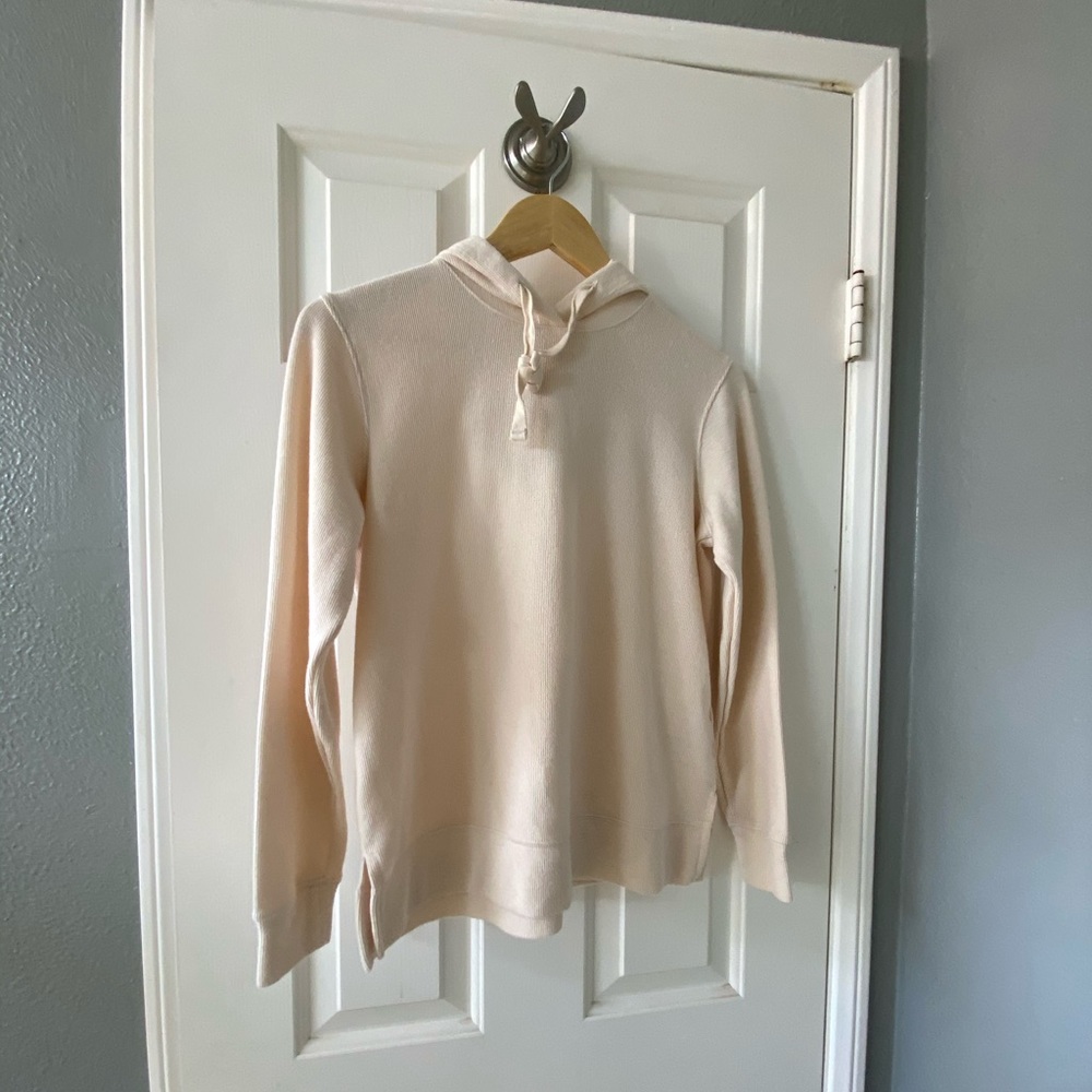 Light colored hoodie